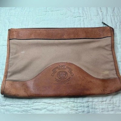 Marley Hodgson Ghurka Zip Bag No 7 The Docket USA Brown Twill/Leather