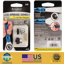 Led Combo Upgrade Kit II , Nite Ize Mini Maglite AA Flashlight New - Free Ship