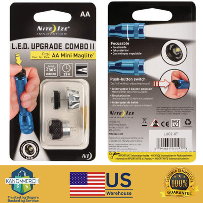 Led Combo Upgrade Kit II , Nite Ize Mini Maglite AA Flashlight New - Free Ship
