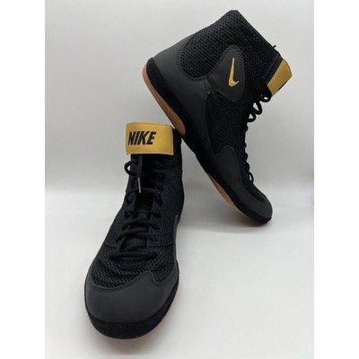 Nike Inflict 3 Wrestling Boxing Shoes Black Gold 325256-004  display picture 2