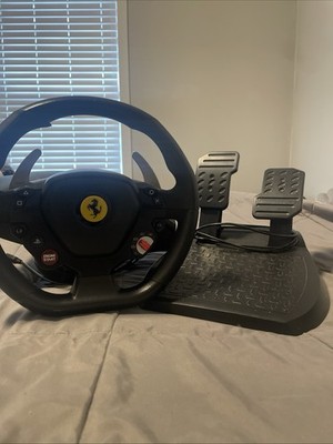 Used Black Thrustmaster T80 Ferrari Gaming Wheel PlayStation/PC