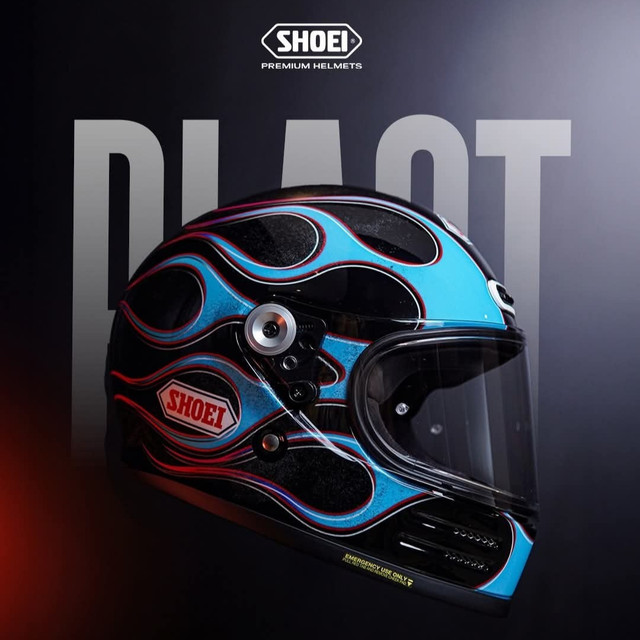 SHOEI Japan GLAMSTER BLAST TC-2 Full Face Classic Helmet