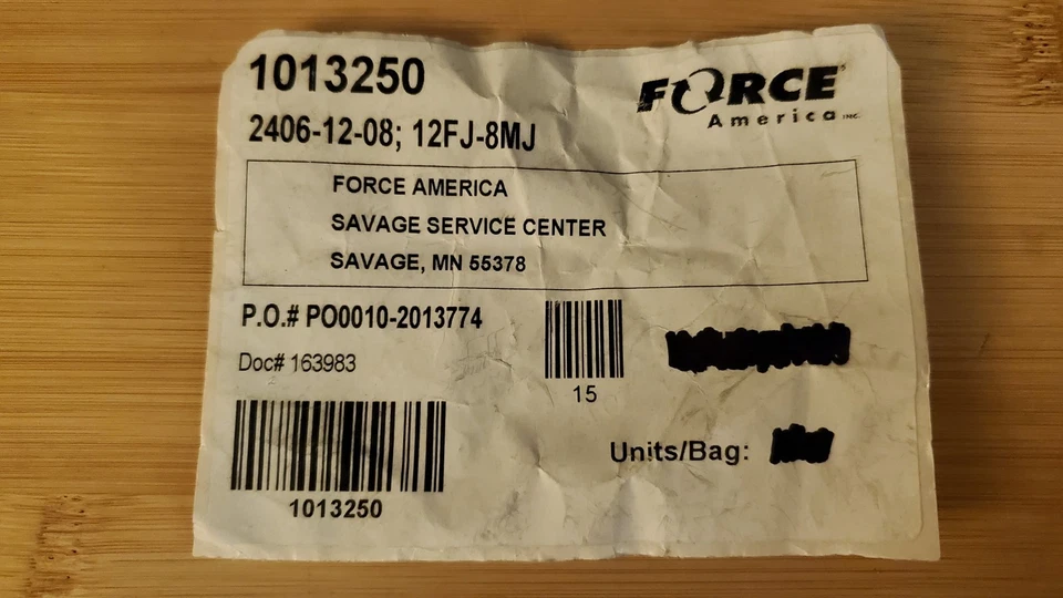 2406-12-08 JIC Female 3/4" to JIC Male 1/2" Straight Rigid Adapter Fitting - Image 3 of 4