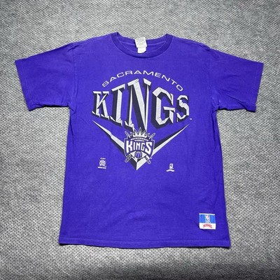 Vintage 90S Nutmeg Sacramento Kings Basketball T-Shirt XL MENS