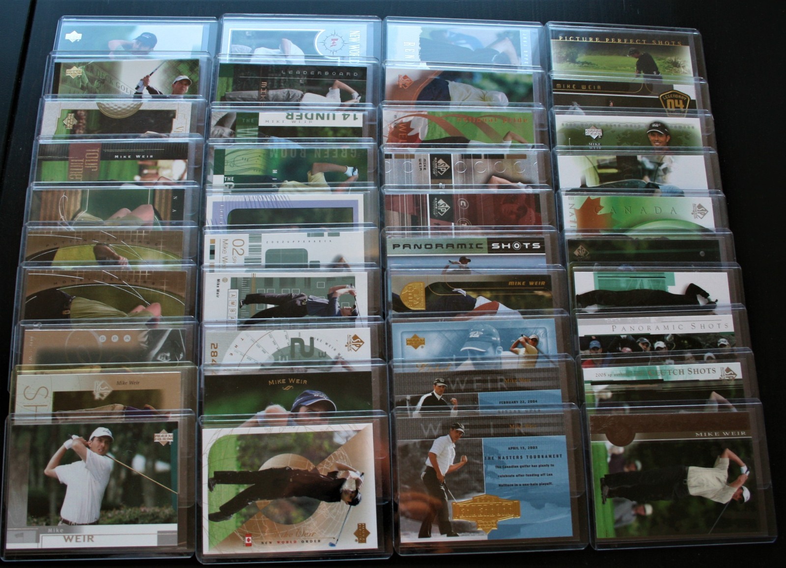 2001-2005, Upper Deck Mike Weir Base Set Cards, Choose The Ones You Want