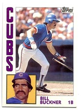 1984 Topps #545 Bill Buckner Baseball Card - Chicago Cubs
