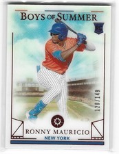 2024 Panini Boys Of Summer Ronny Mauricio Red Parallel RC 120/149