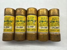 Lot Of 5 Bussmann LPJ-25SP 25A Dual Element Low Peak Time Delay Fuse 25a 25 Amp