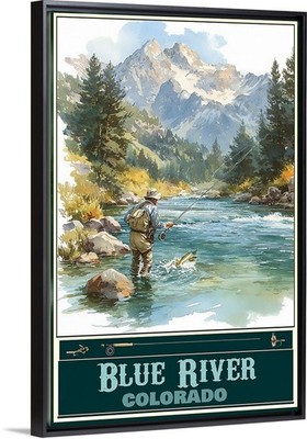 Beaver Kill New York Fishing Travel Poster Prints Framed Or Canvas Fisht Art