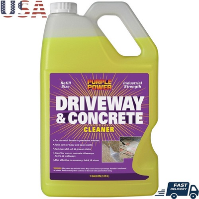 #ad Heavy Duty Concrete Cleaner Driveway Degreaser Oil Stain Remover 1 Gal New $36.32
