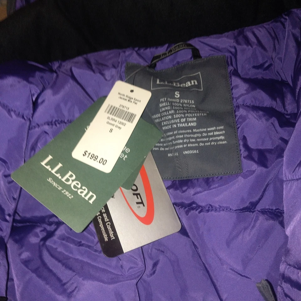 L.L.Bean Vintage Jacket New With Tags Small Size - Image 2 of 4