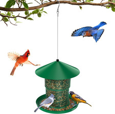 Bird Feeder for Outdoor Hanging, No Mess No Spill Birdfeeder for Outdoor, Squirr