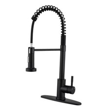 Kitchen Faucets with Pull Down Sprayer, Kitchen Sink Faucet with Matte Black