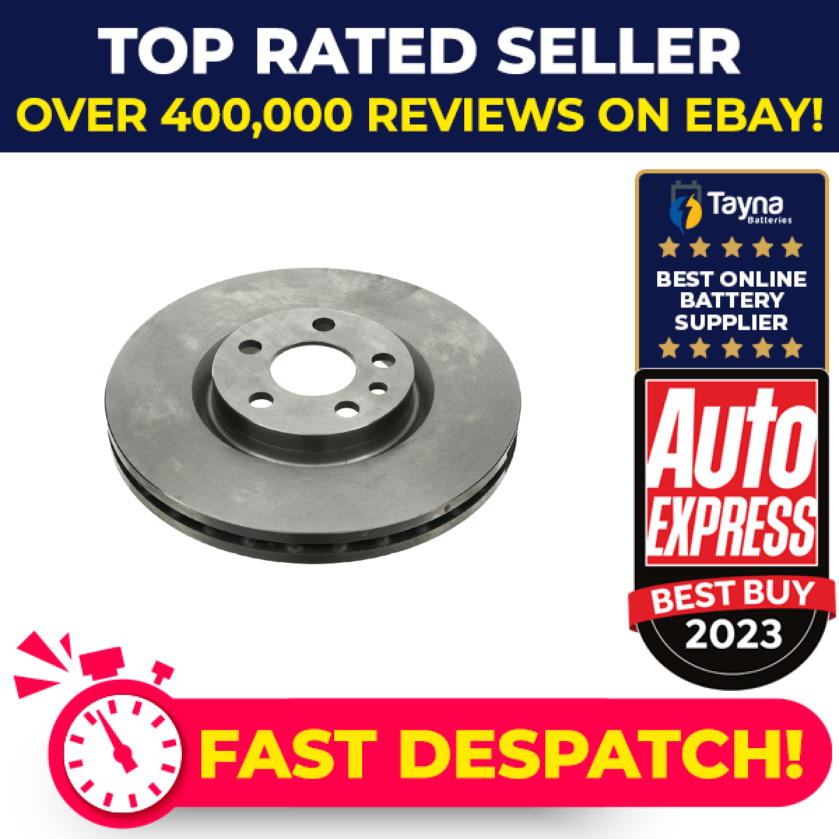 2x Brake Discs Pair Vented fits CITROEN C8 2.2D Front 2002 on 285mm Set Quality
