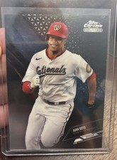 2021 Topps Chrome Black Juan Soto #15 Washington Nationals Refractor /199