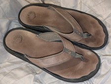 OluKai Men s Ohana Brown Flip Flops Sandals Slides US 12 / EU 45