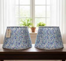 Set of 2 - 12 inch / 30cm straight empire premium softback lampshade in cotton