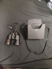 Sears Vintage Binoculars Model 473251-30 Coated Optics 7x50mm Black With Case