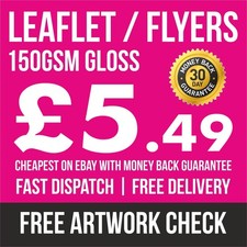 1000 A6 A5 A4 Flyers Leaflets Printed Full Colour Flyer Leaflet Printing ~ £0.99