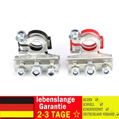 Batterieklemmen Auto Boot 2x 3-fach Steckverbinder 12V Terminal Clamp