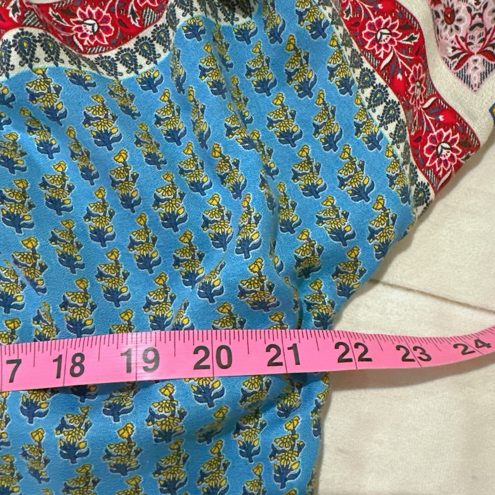 Zara Basic Boho Patchwork Kimono Jacket Sz S Visc… - image 11