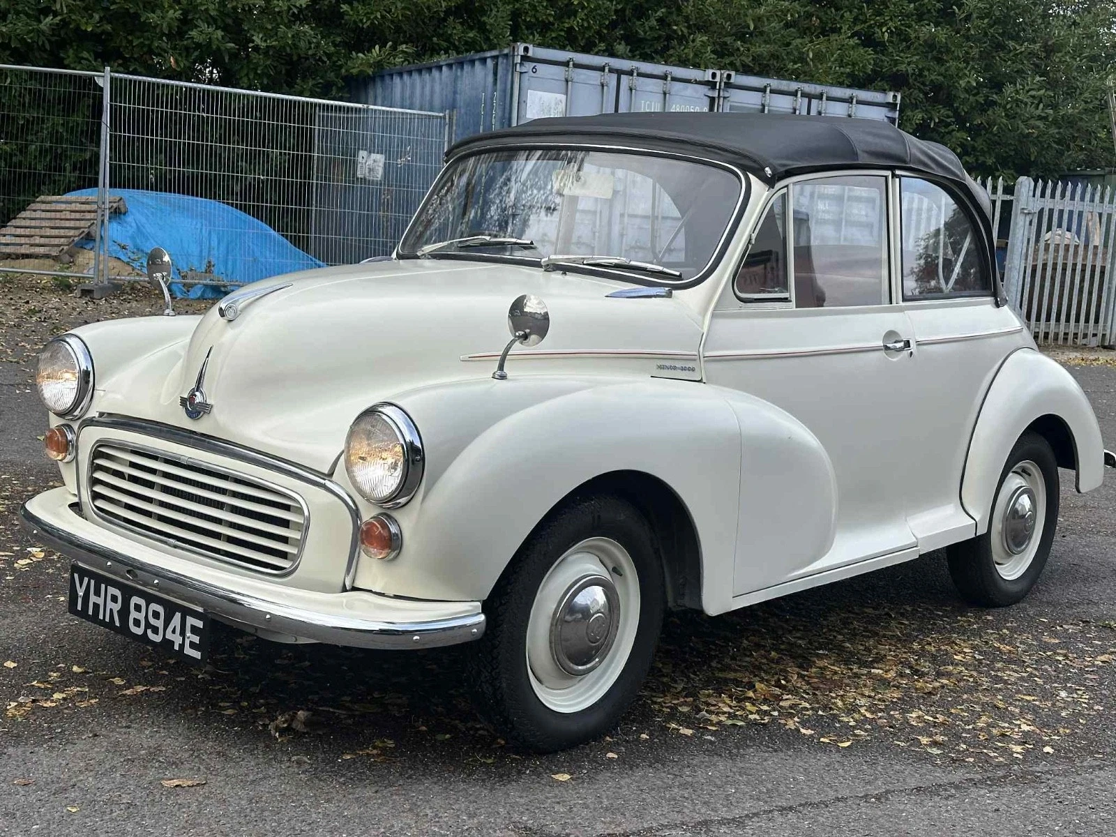 1967 Morris Minor Convertible White Exterior Red Interior 1967 Morris Minor Convertible White Exterior Red Interior