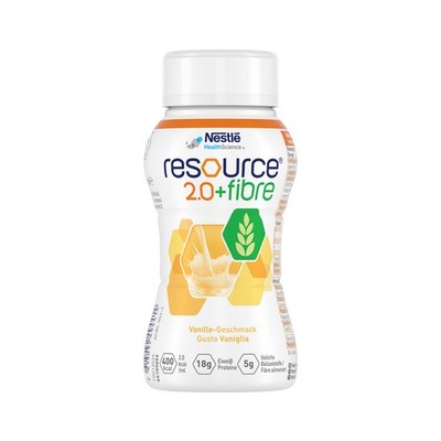 Resource 2.0 fibre 4x200ml Vanille PZN 01743849 Trinknahrung (18,11 EUR/l)