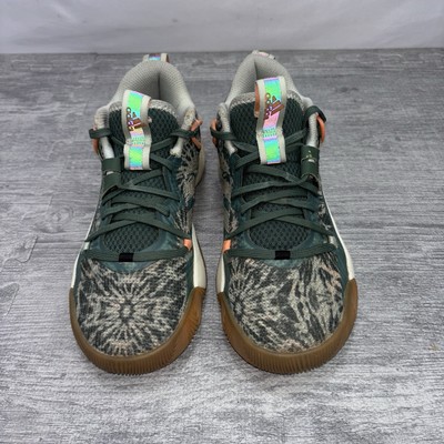 Adidas Harden Stepback 3 Shoes Kids Size 5.5 Tie Dye Green Oxid AGW6577
