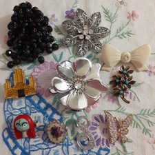 Job Lot Brooches Vintage & Modern x 10