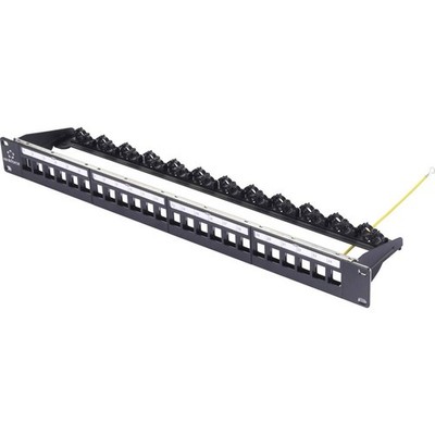 Renkforce 24 Port 483 mm (19) 1 HE Schwarz Unbestückt