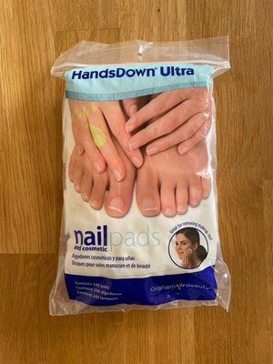 Graham Beauty HandsDown Ultra Nail and Cosmetic Pads  240 Pads Salonqualität  
