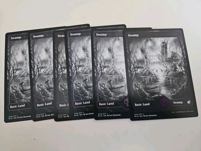 SWAMP (273) (FULL ART) X6 Innistrad: Midnight Hunt MID Magic MTG  NM