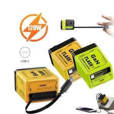 2 In 1 GaN Charger Scalable 120W Max Fast Charger Module With Type C & USB Ports