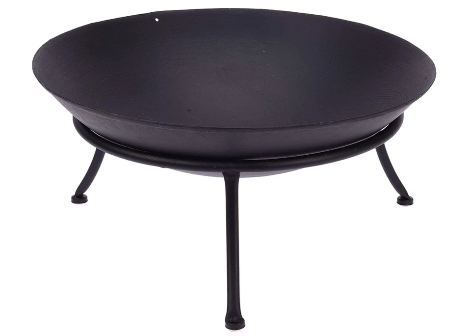 BRACIERE NUOVO LINEA VERA elegante braciere in acciaio nero (57 cm) - Immagine 3 di 4