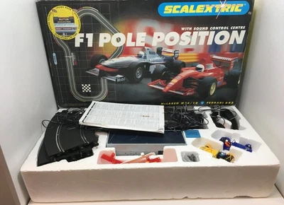 Scalextric F1 Pole Position Slot Car Set Not Working Spares Repairs Untested - Image 1 of 4