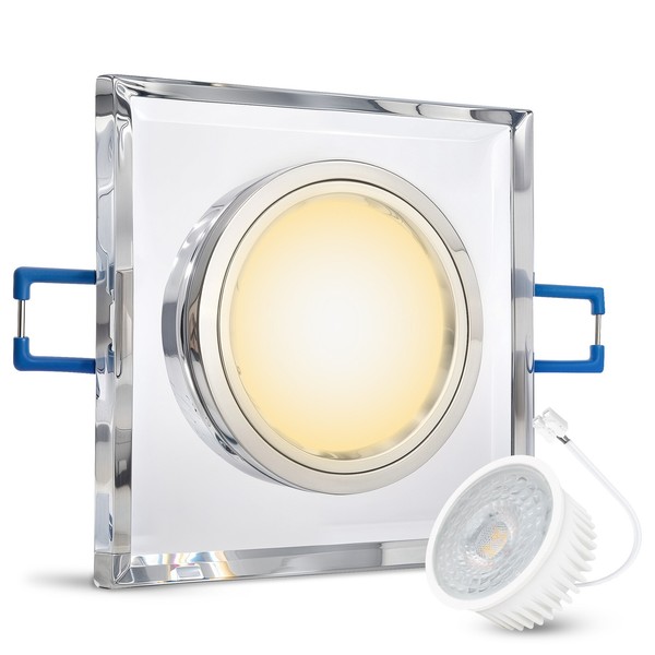 Einbaustrahler Alina Deckenleuchte Eckig Mit Led Lampe 2W Warmweiß Deckenlampe-image
