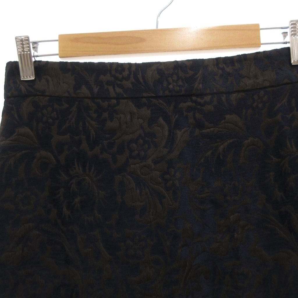 【Skirts】Unused GUCCI jacquard skirt with tags silk blend size 40 navy blue thumbnail 3