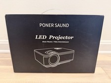 Poner Saund T6 LED Projector 1080p HD for Home Theater Portable