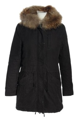 IQ+ BERLIN Parka Damen Jacke Gr. DE 36 schwarz Casual-Look