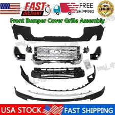 Front Bumper Cover Assembly kit Grille for 2020-2023 GMC Acadia W/ sensor hole