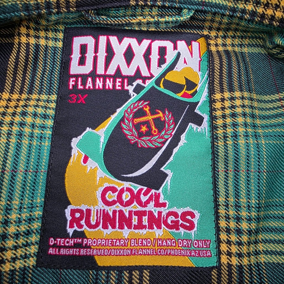 DIXXON Flannel Co Cool Runnings Plaid Button Up Shirt Mens Size 3X ...
