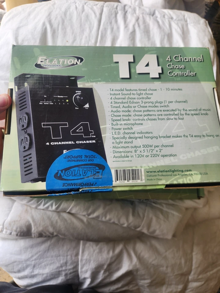 Elation Professional T4 Four-Channel Chase Controller dj lighting stage - Image 3 of 3