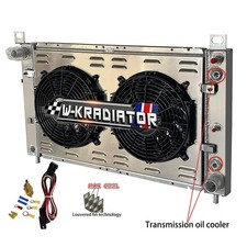 Aluminum Radiator Shroud Fan For 1999-2013 2000 Chevy Silverado 1500 2500 28