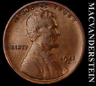 1911-D Lincoln Wheat Cent - Scarce  Extra Fine  Semi-key  Better Date  #L4462