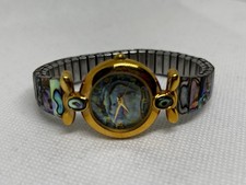 Ladies Le Chat Abalone Stretch Bracelet Watch Working