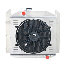 4 Row Radiator 1949-1952 Studebaker 2r5 2r10 2r11 2r16 Truck W Shroud Fan Relay