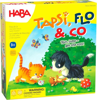 HABA Tapsi Flo & Co wild spannende farbige Würfel Holzspiel 2-4 Spieler Alter 3