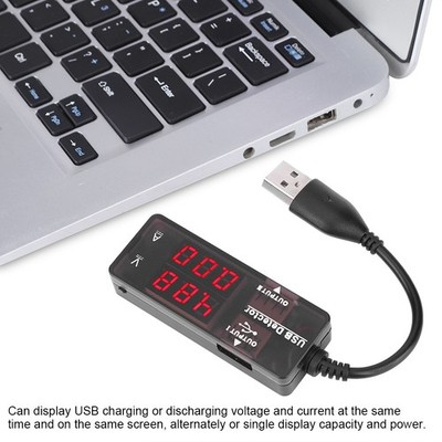 YB26VA Dual Display USB Detektor Voltmeter Amperemeter Voltage Current Mete