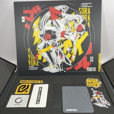 WALLHACK SP-004 Arcade Twins Limited Edition Glass Mouse Pad Used from Japan