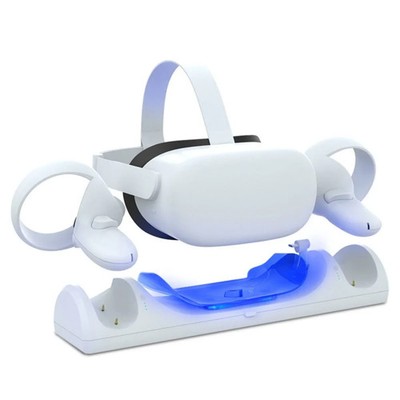 Magnetic Charging Dock Set for Oculus/Meta Quest 2 VR Headset Controller Stand